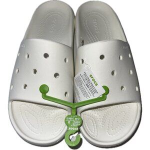 Crocs Slide Sandals Womens Size 12 Mens Size 10 White